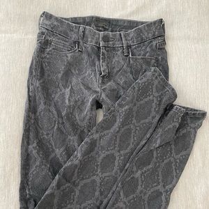 MOTHER Looker Snakeskin Skinny Jeans Size 25